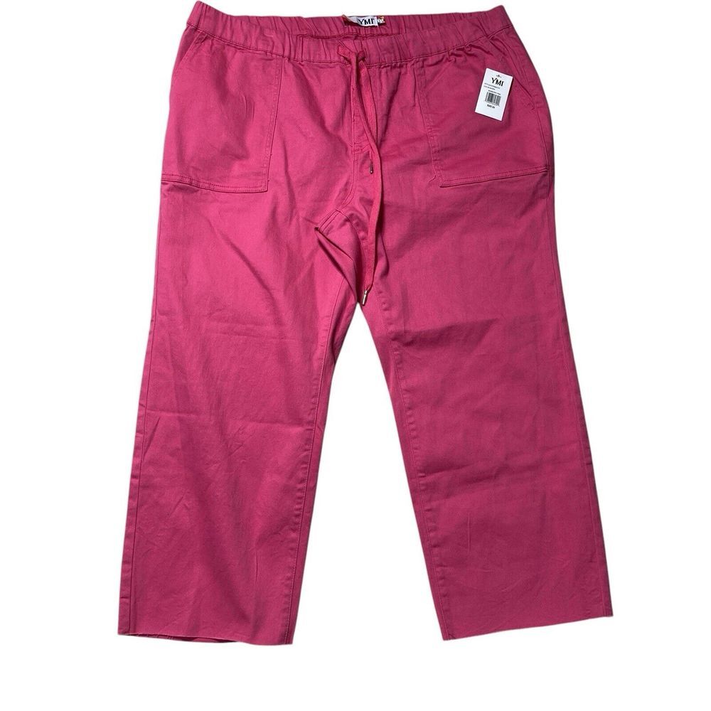 NWT YMI Free People Colorwave Size 2X Pink elastic Waist drawstring unhemmed new